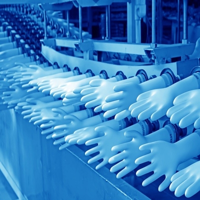 Productielijn 380V 50-200KW van latex de Rubber Medische Handschoenen