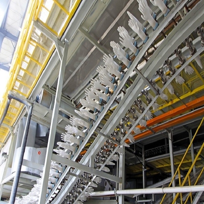 pe gloves het Werkhandschoen Makend Machine Stippelend Latexvorm Opleidingshandschoen makend machines