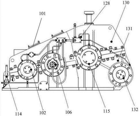 Olie die Rig Drawwork 500 250 van het de Partijstaal van de Koppelingskoolstof van de de TIJDreeks van HEN Power Verkoop HYDRAULISCH RUBBERneopreen Suppor boren