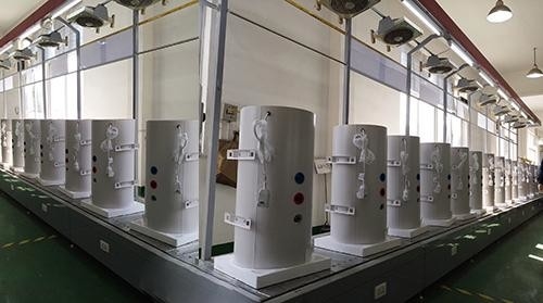 Productielijn voor waterverwarmers Productieapparatuur en machines voor waterverwarmers